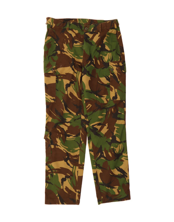 Calça cargo masculina VINTAGE reta W38 L34 camuflagem verde