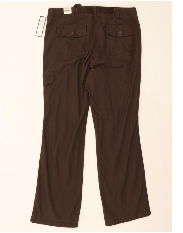 Calça cargo feminina DOCKERS Favorite Fit US 12 grande W34 L32 marrom