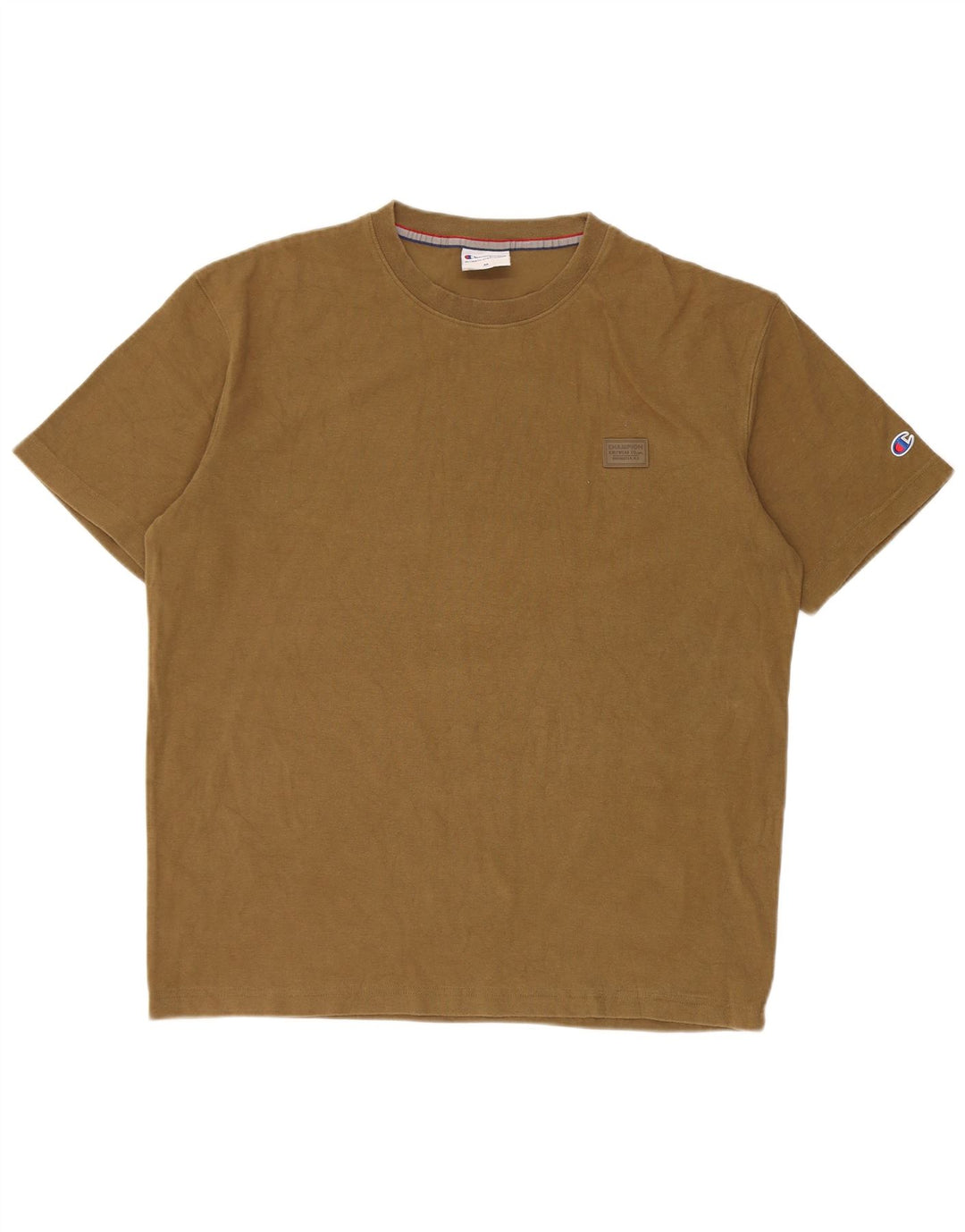 Camiseta masculina Champion de algodão cáqui médio