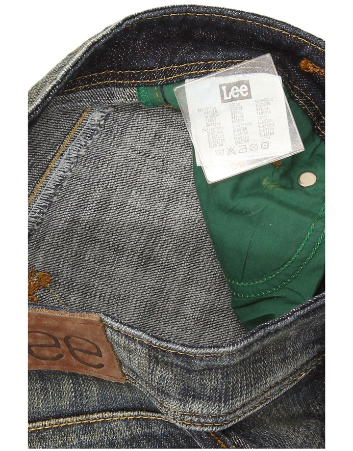 Lee Womens Leola Bootcut Jeans W26 L33 Azul Marinho Algodão