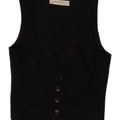 Colete feminino Zara UK 6 XS preto poliéster