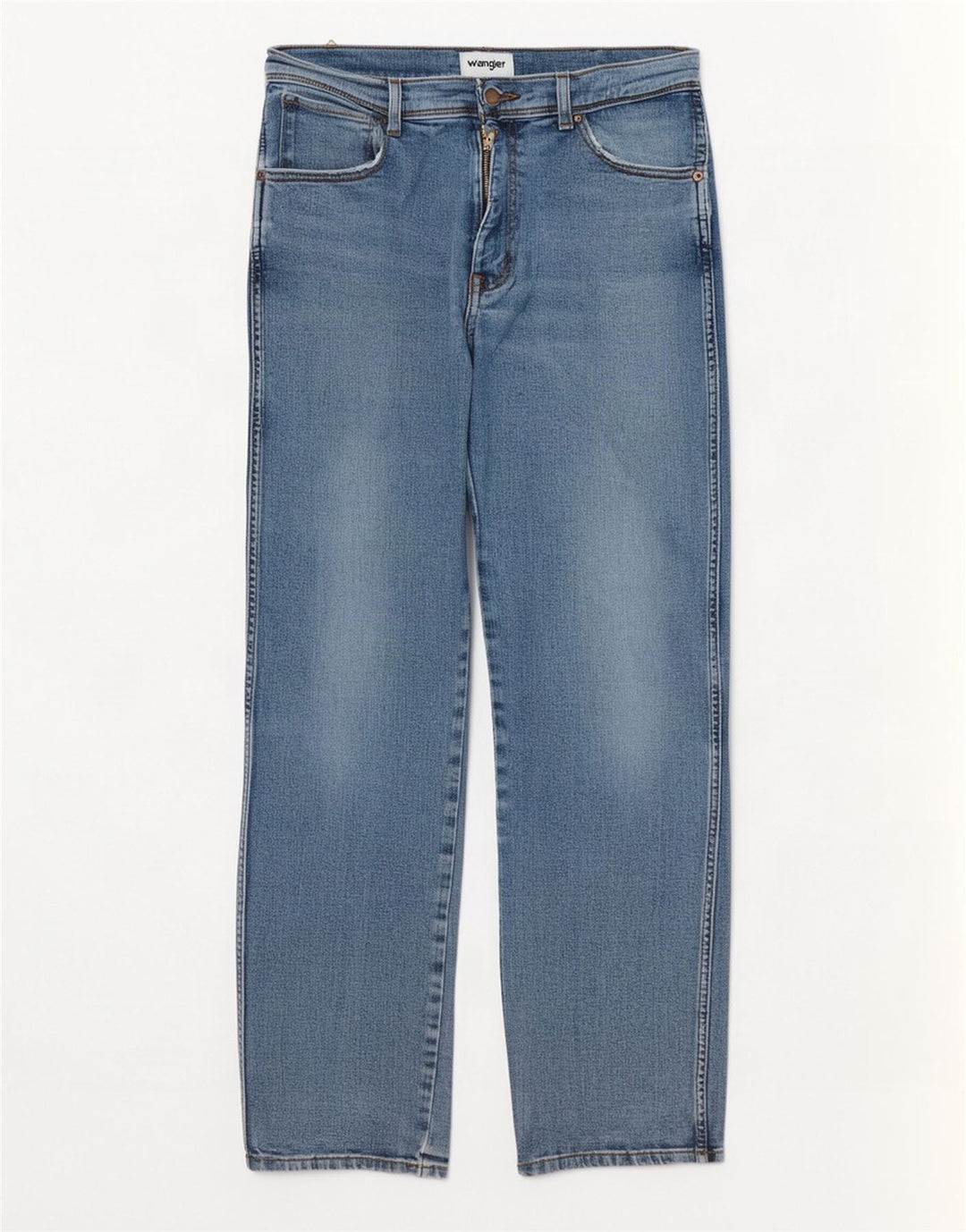 Wrangler Masculino Texas Straight Jeans W33 L32 Azul Algodão