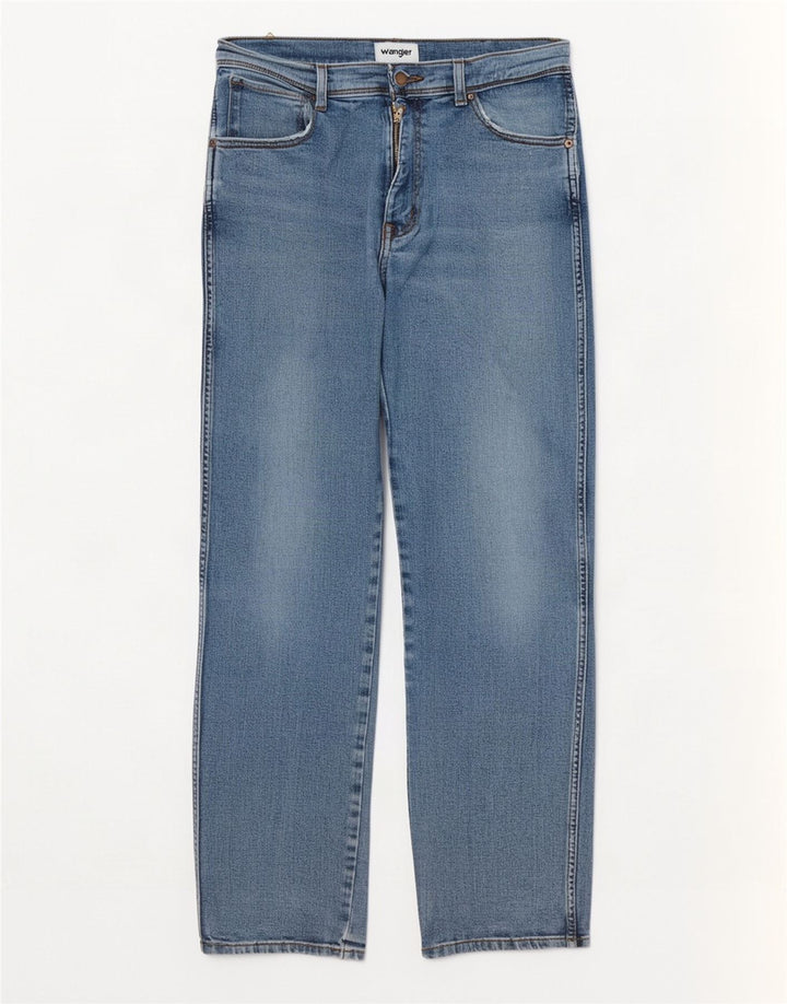 Wrangler Masculino Texas Straight Jeans W33 L32 Azul Algodão