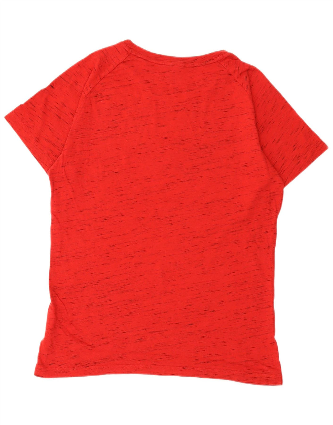 Camiseta masculina Puma Top médio algodão manchado vermelho