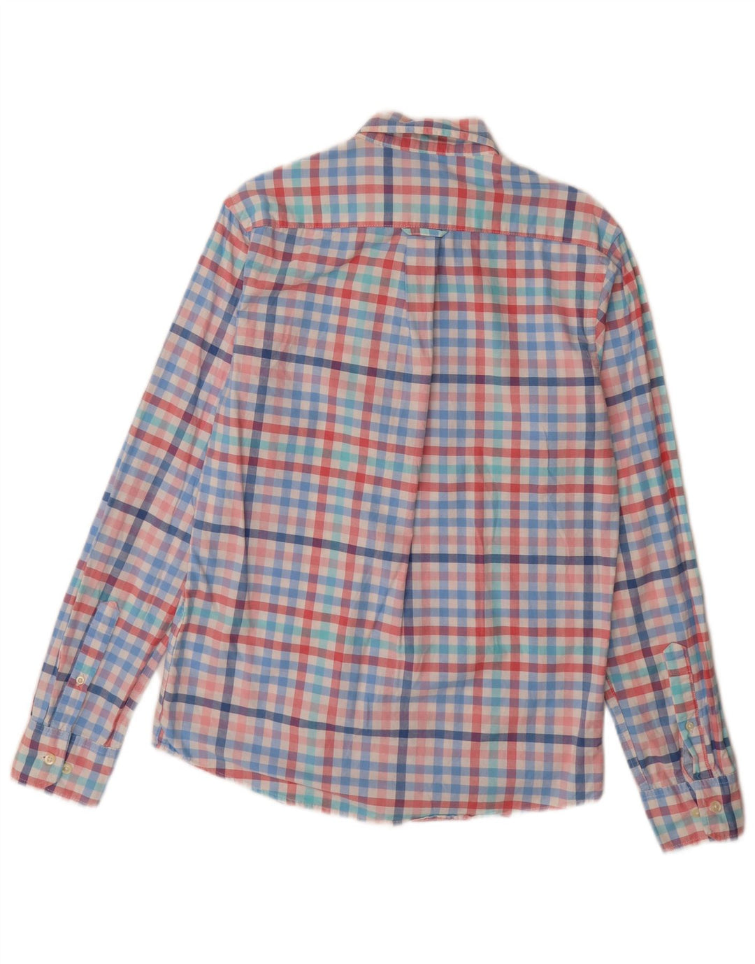 Camisa masculina slim fit de água salgada IZOD pequena de algodão xadrez multicolorido