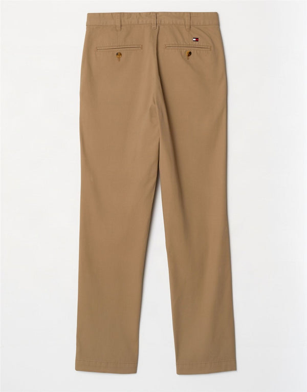 Tommy Hilfiger Calça Chino Masculina Reta W31 L32 Algodão Cáqui