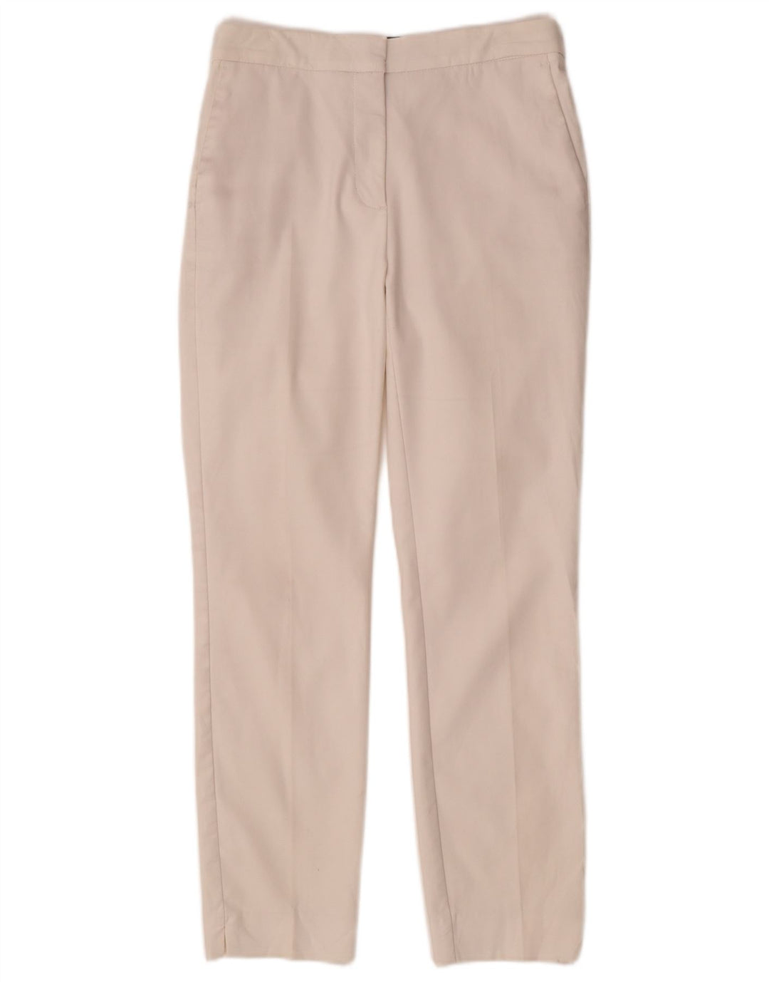 Calça chino reta feminina ZARA médio W28 L27 branca