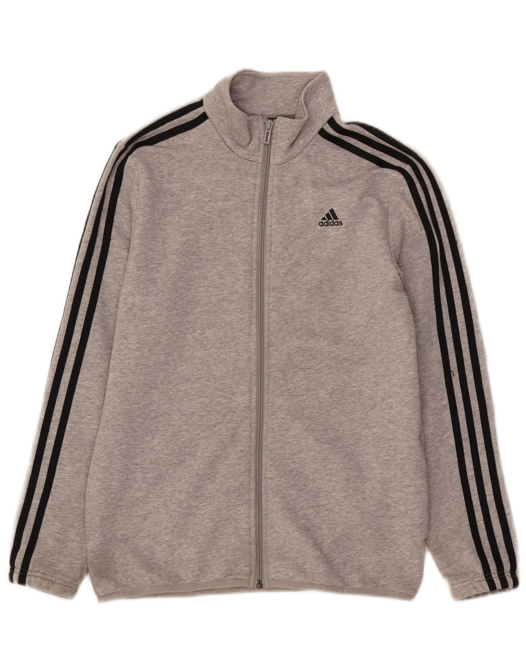 Jaqueta Adidas Meninos Treino Top 13-14 Anos Cinza Algodão
