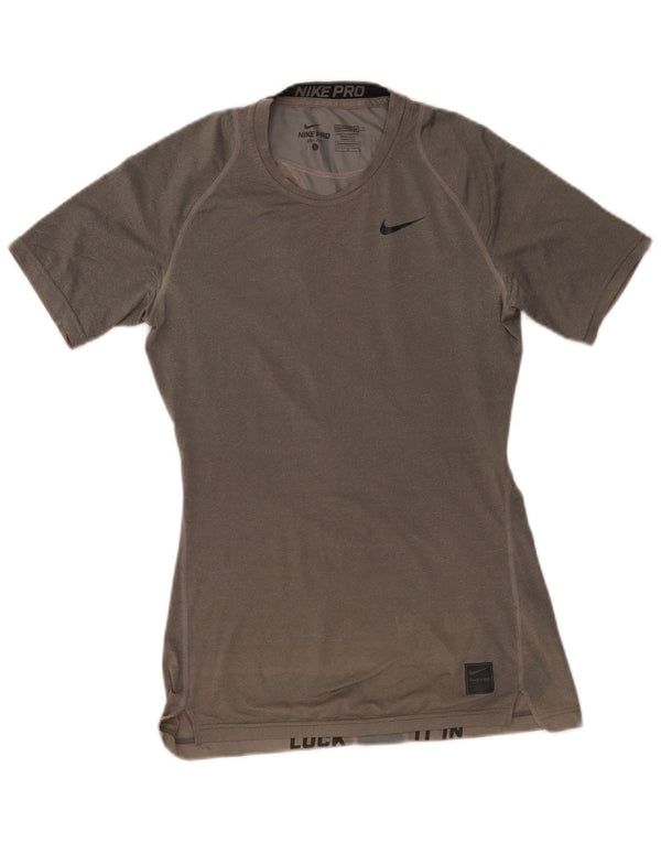 Camiseta Nike Feminina Dri Fit Top UK 14 Grande Cinza Poliéster