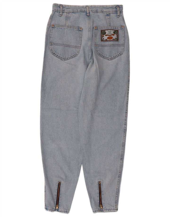 Calça jeans feminina VINTAGE cintura alta cônica W29 L27 azul