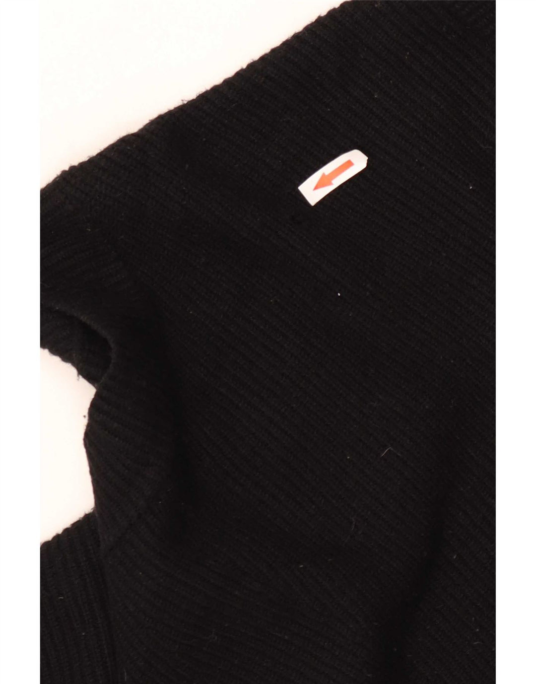 Zara Suéter feminino oversized com gola canoa Reino Unido 10 pequeno preto