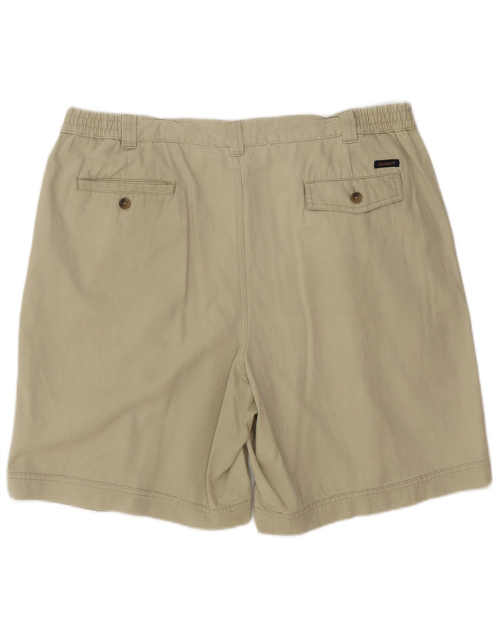 GANT Mens Pegged Chino Shorts W38 XL Algodão Cáqui