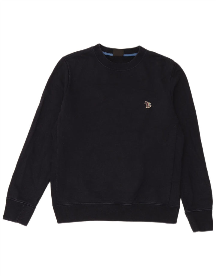 Paul Smith moletom masculino jumper médio azul marinho algodão
