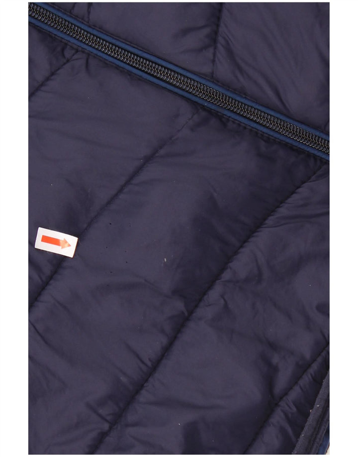 Jaqueta masculina acolchoada com capuz Napapijri UK 44 2XL azul marinho poliamida