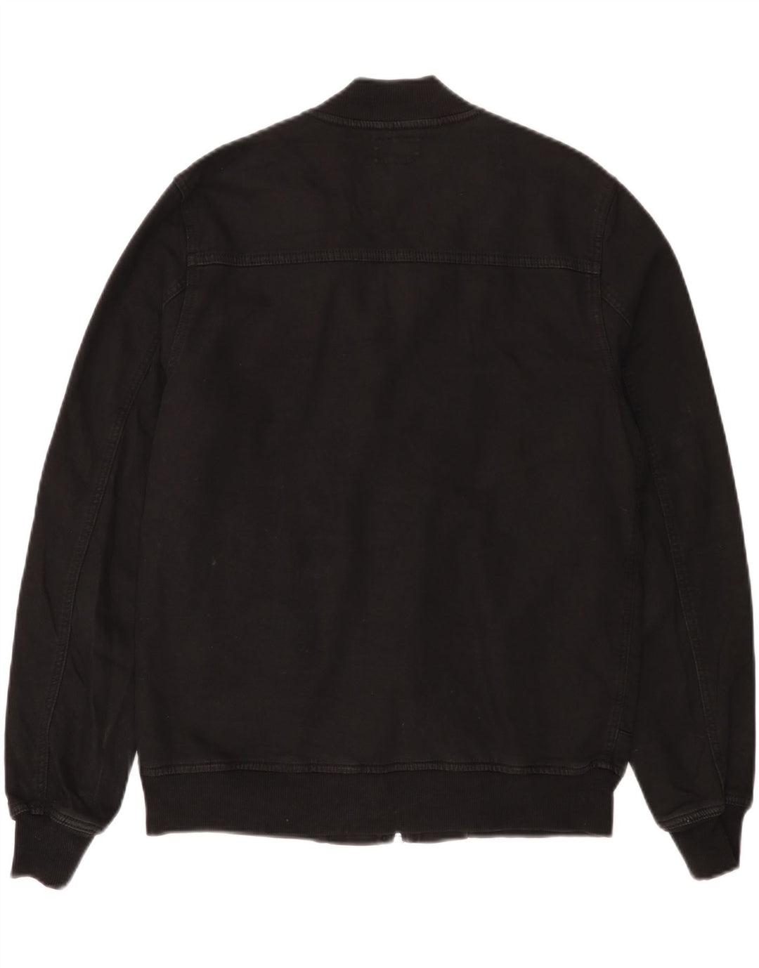 Jaqueta bomber masculina True Religion Reino Unido 36 algodão preto pequeno