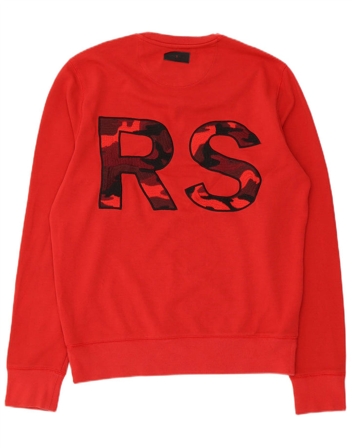 Suéter gráfico feminino Michael Kors Reino Unido 14 algodão vermelho médio