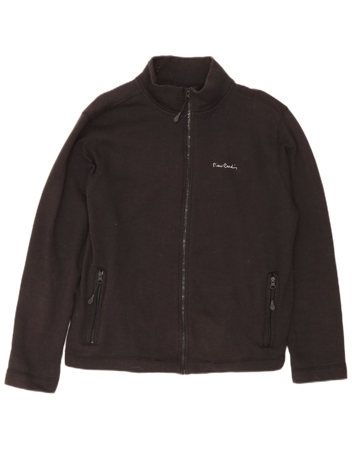 Pierre Cardin Mens Treino Top Jaqueta Médio Algodão Preto