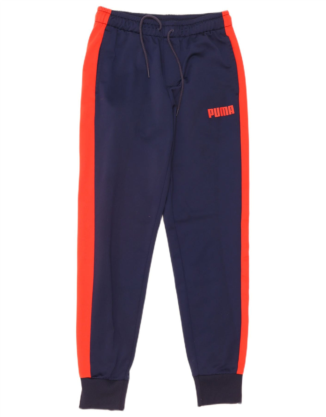 Calça de treino masculina Puma Joggers médio azul marinho colorblock