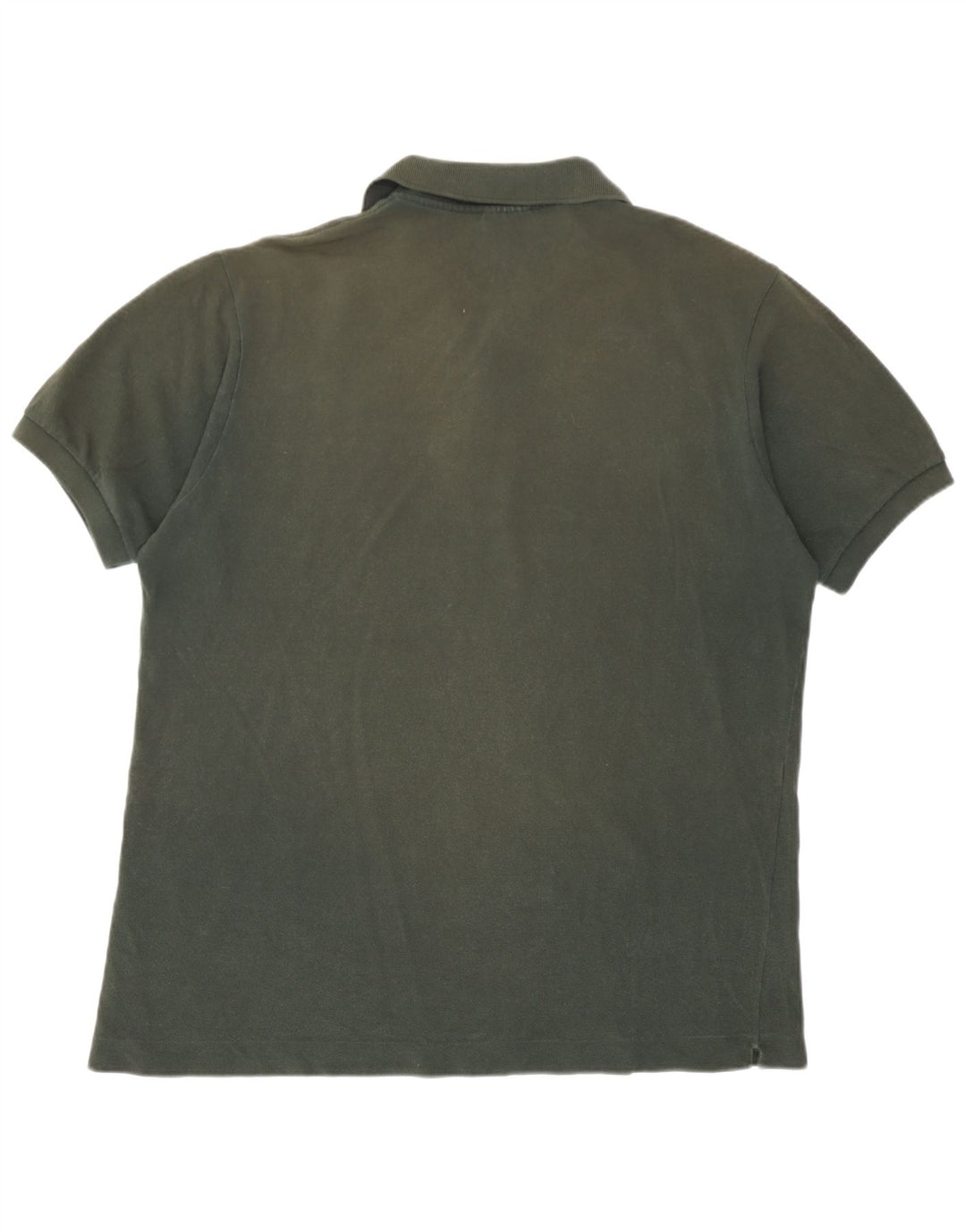 Camisa polo masculina Lacoste US 5 grande algodão verde