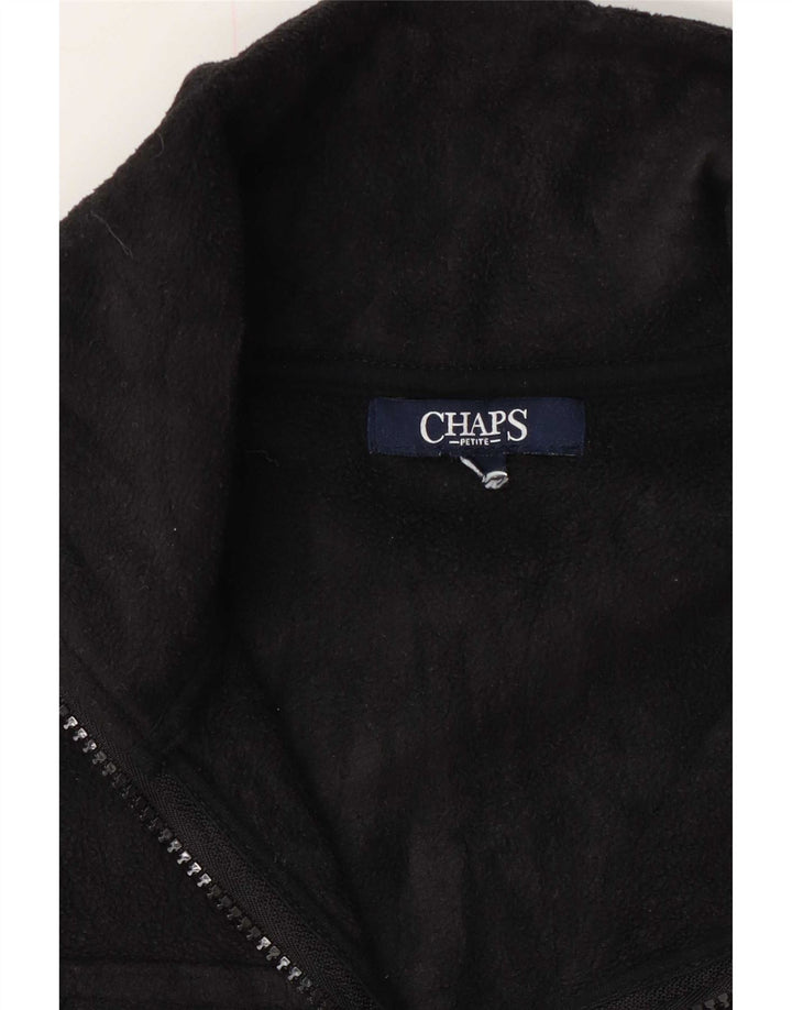 Chaps Womens Fleece Gilet UK 14 Médio Preto
