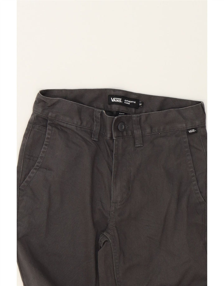 VANS Womens Slim Fit Chino Trousers W25 L30 Grey Cotton Vintage Vans and Second-Hand Vans from Messina Hembry 