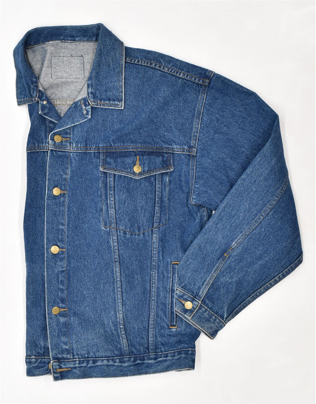 Jaqueta jeans masculina VINTAGE UK 40 grande algodão azul