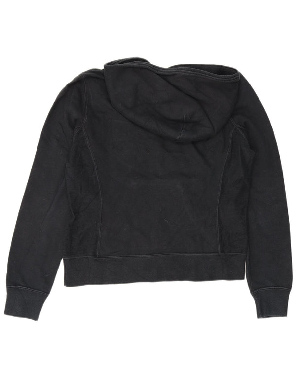 Jumper feminino com capuz gráfico Champion UK 10 pequeno algodão azul marinho