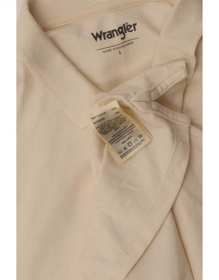 Camisa polo masculina Wrangler grande algodão amarelo