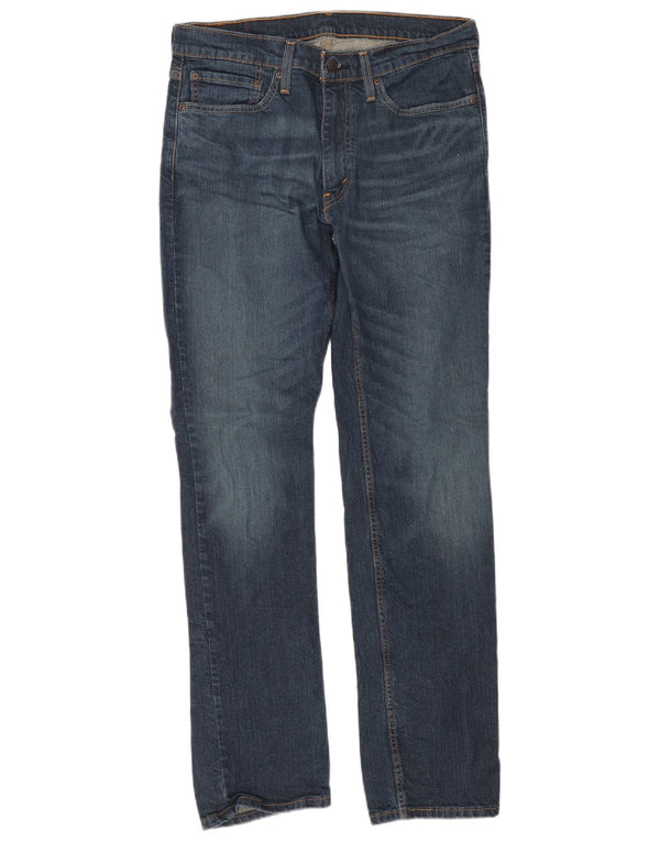 Levi's Masculino 514 Straight Jeans W34 L34 Azul Marinho Algodão