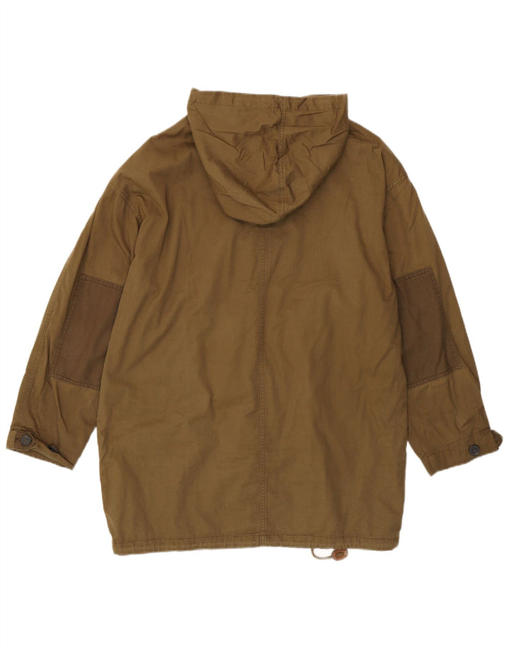 Casaco corta-vento feminino grande com capuz JACK WILLS Reino Unido 12 médio cáqui