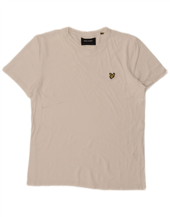 Camiseta masculina Lyle & Scott grande algodão branco