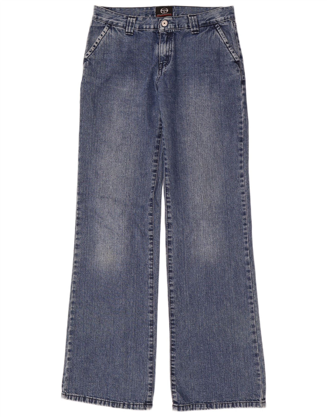 Sergio Tacchini Calça Jeans Feminina Bootcut W29 L35 Azul Algodão