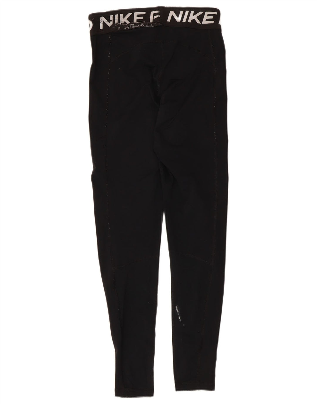 Nike Womens Graphic Leggings UK 8 Pequeno Poliéster Preto