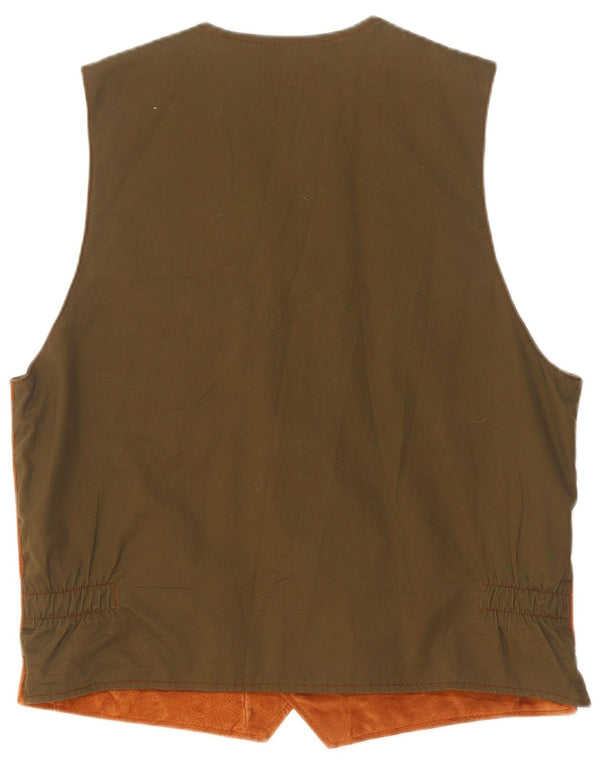 Colete masculino de camurça Blackthorn couro marrom médio