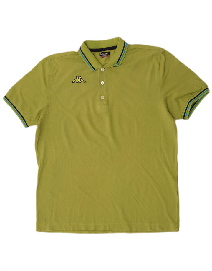 Camisa polo masculina Kappa grande verde