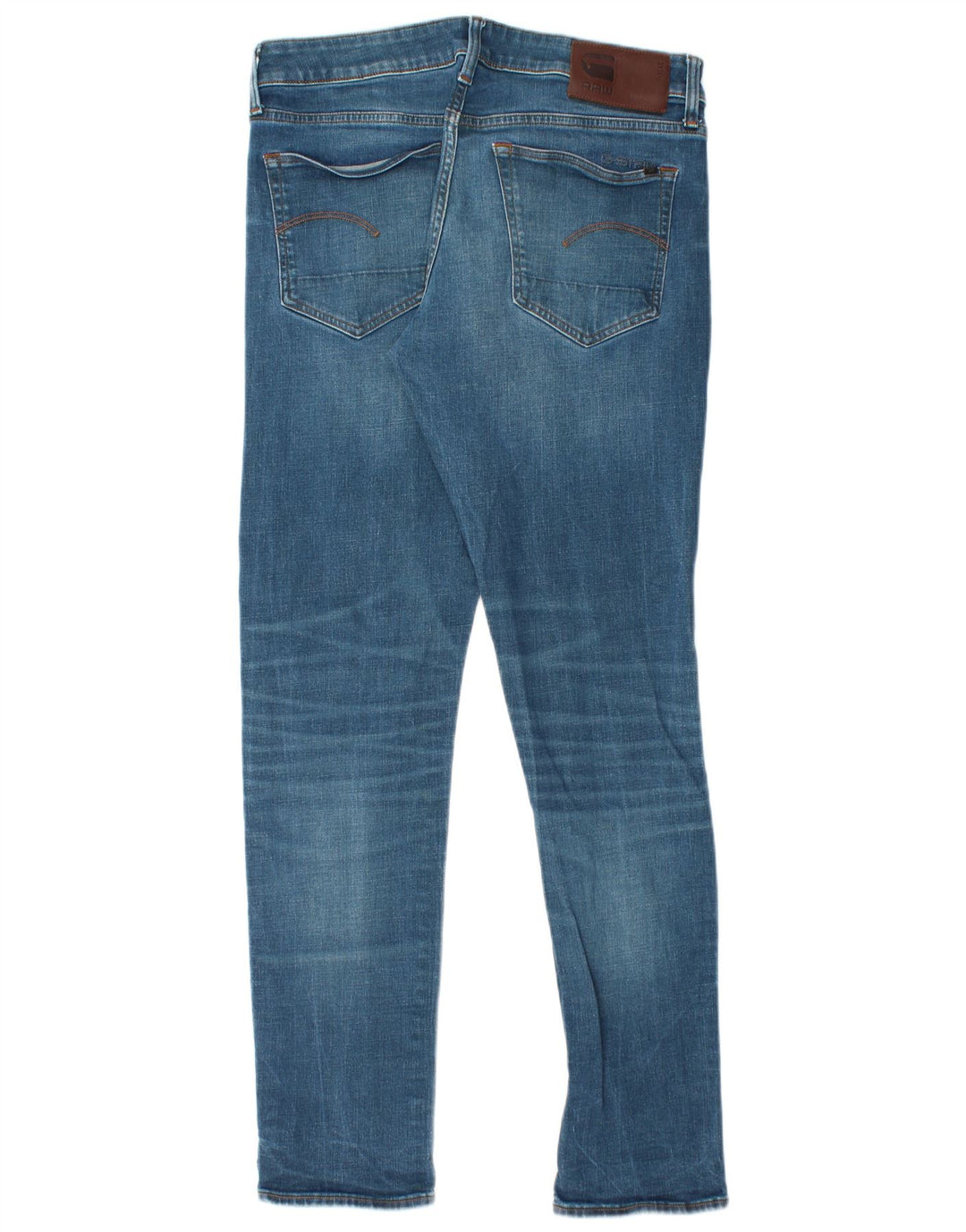 G-Star Masculino 3301 Slim Jeans W32 L32 Azul Algodão