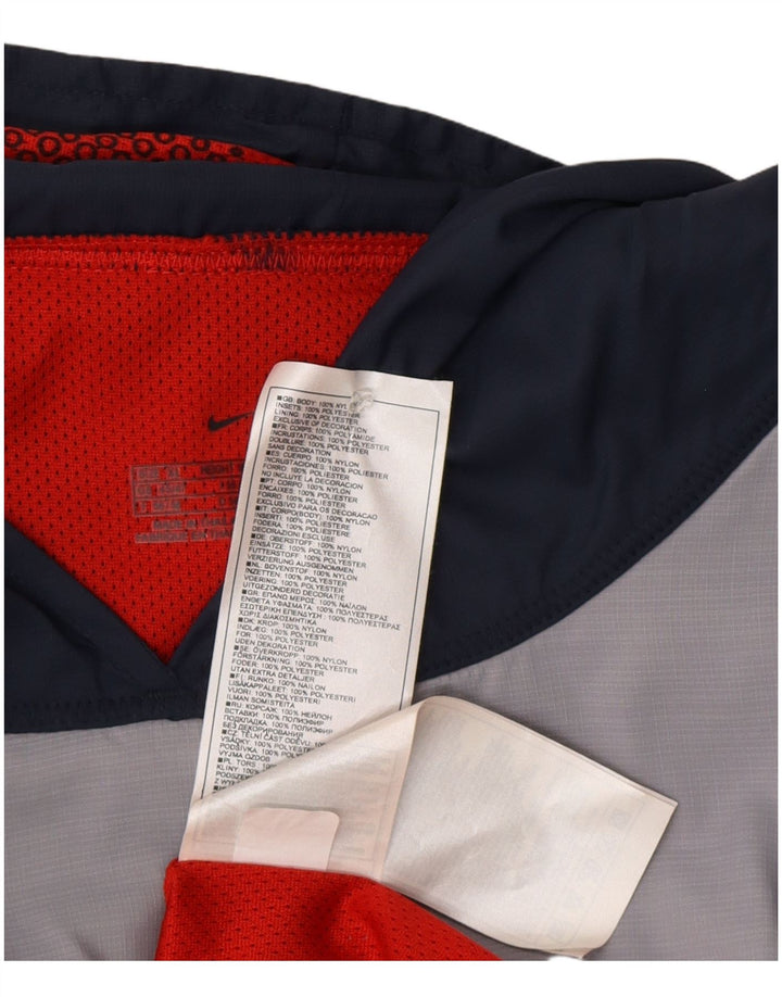 Colete com capuz Nike masculino Top XL cinza Colourblock Nylon