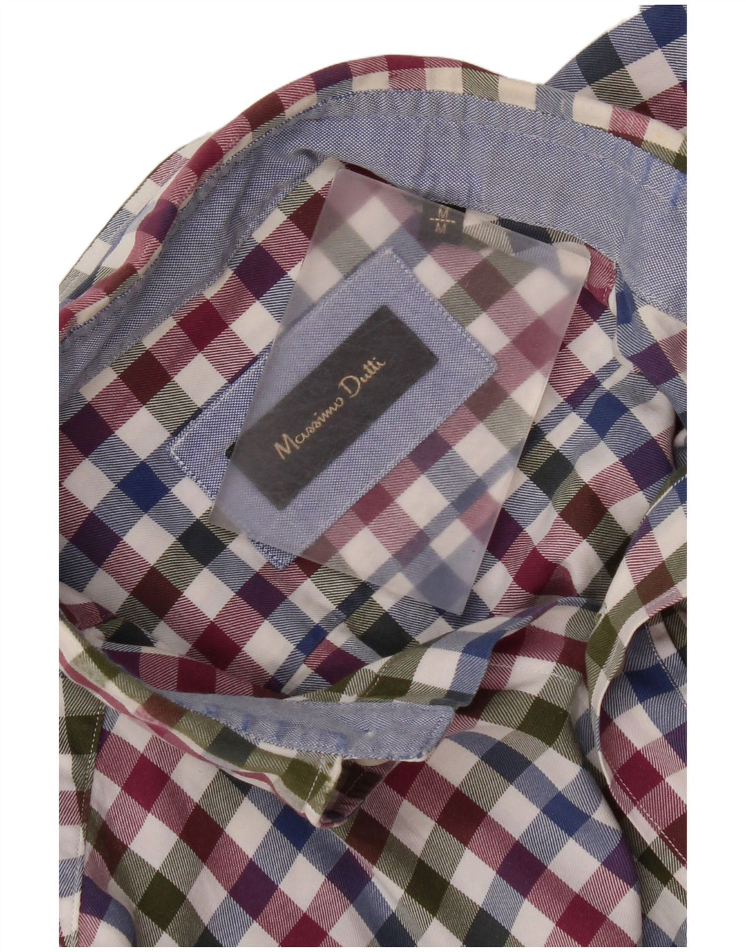 Camisa masculina Massimo Dutti média multicolorida guingão