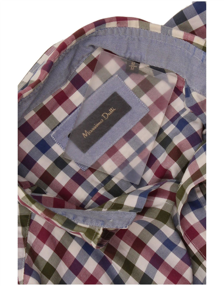 Camisa masculina Massimo Dutti média multicolorida guingão