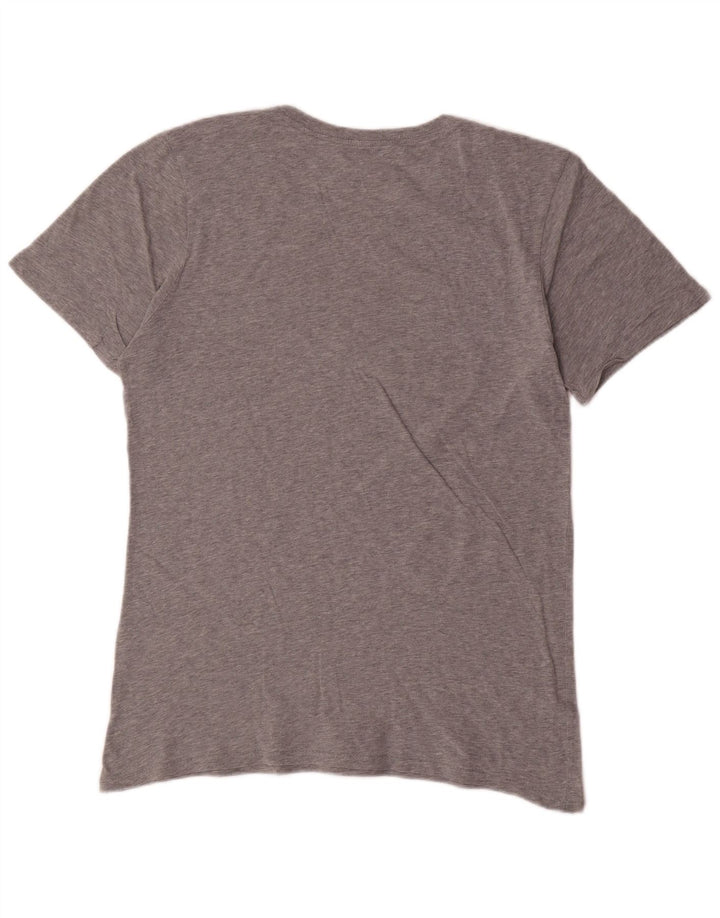 Camiseta Nike masculina gráfica Top pequeno algodão cinza
