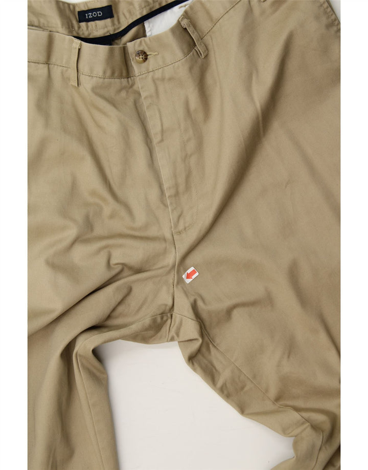 IZOD Mens Straight Chino Trousers W44 L30 Beige Cotton Vintage Izod and Second-Hand Izod from Messina Hembry 
