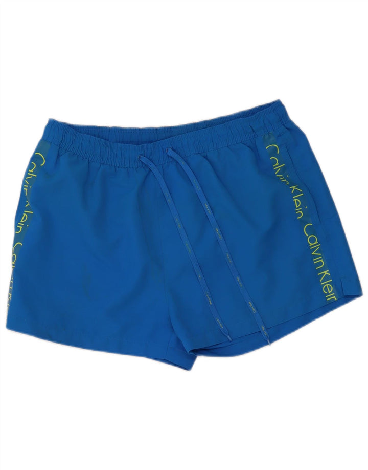 Calções de banho masculinos Calvin Klein Graphic XL azul poliéster