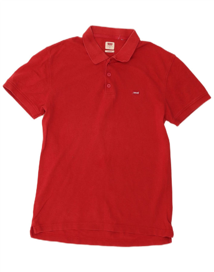 Camisa polo masculina Levi's Standard pequena vermelha