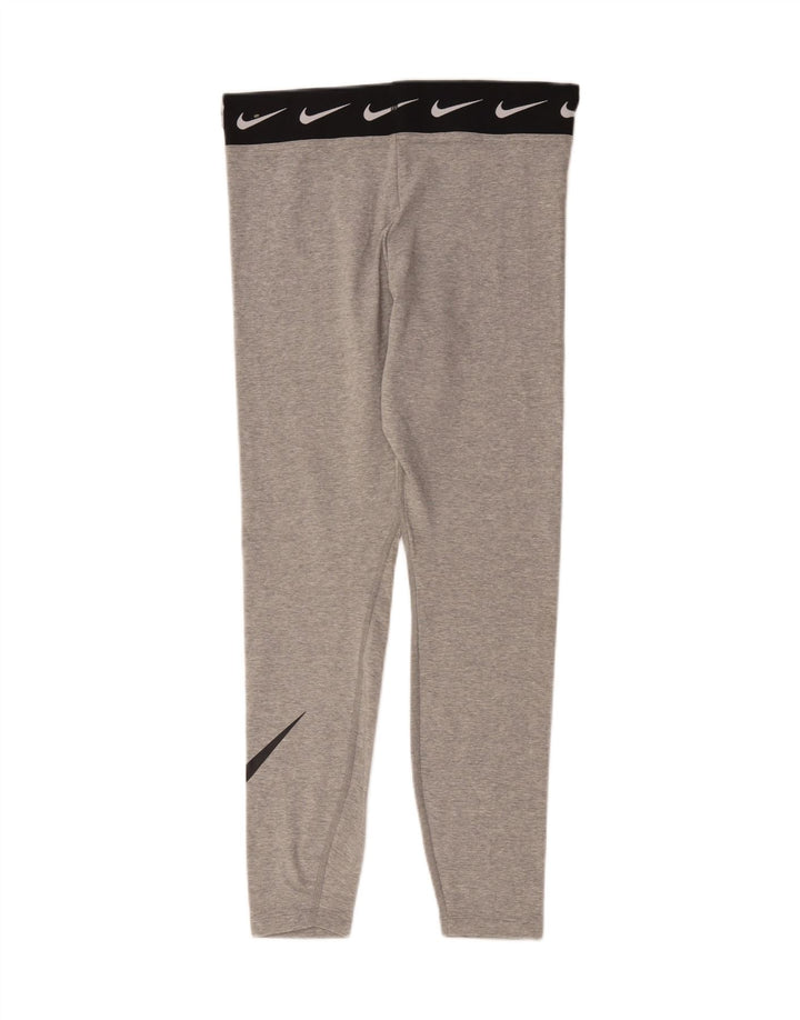 Leggings Nike Femininas Graphic UK 14 Grande Algodão Cinza