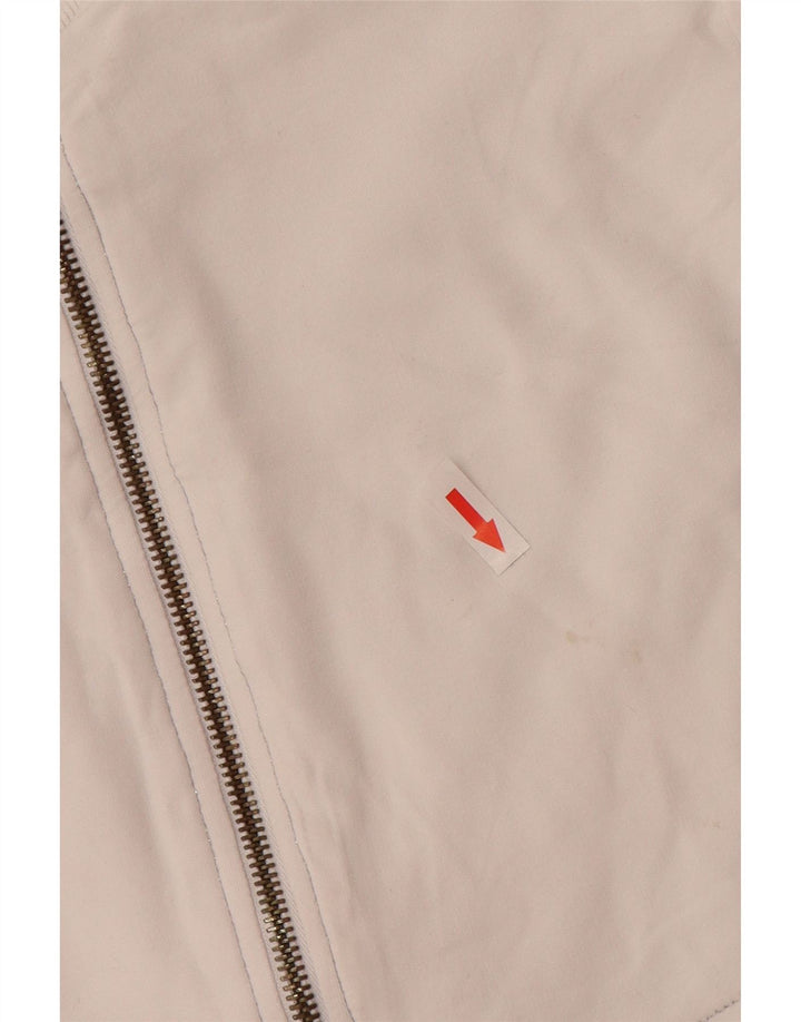 Jaqueta feminina MURPHY & NYE com estampa gráfica UK 10 pequena branca