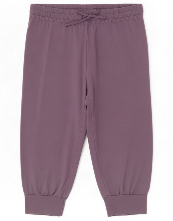 Ellesse Womens Crop Tracksuit Trousers Joggers UK 18 XL Purple Cotton