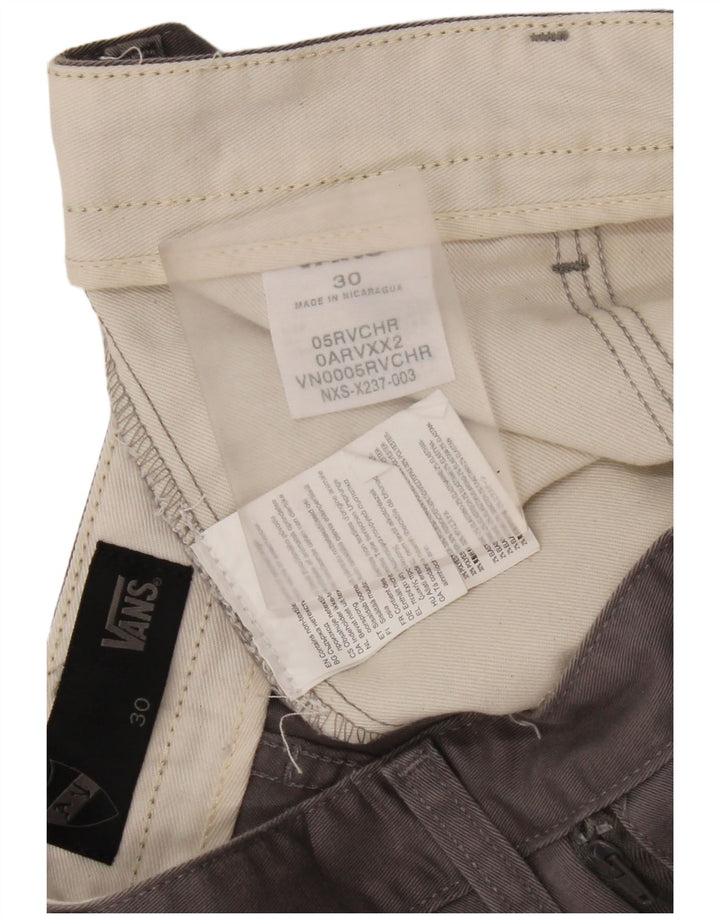Shorts cargo masculino Vans W30 cinza médio algodão