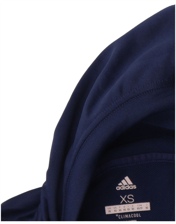 Adidas masculino Grã-Bretanha moletom com capuz XS azul marinho poliéster