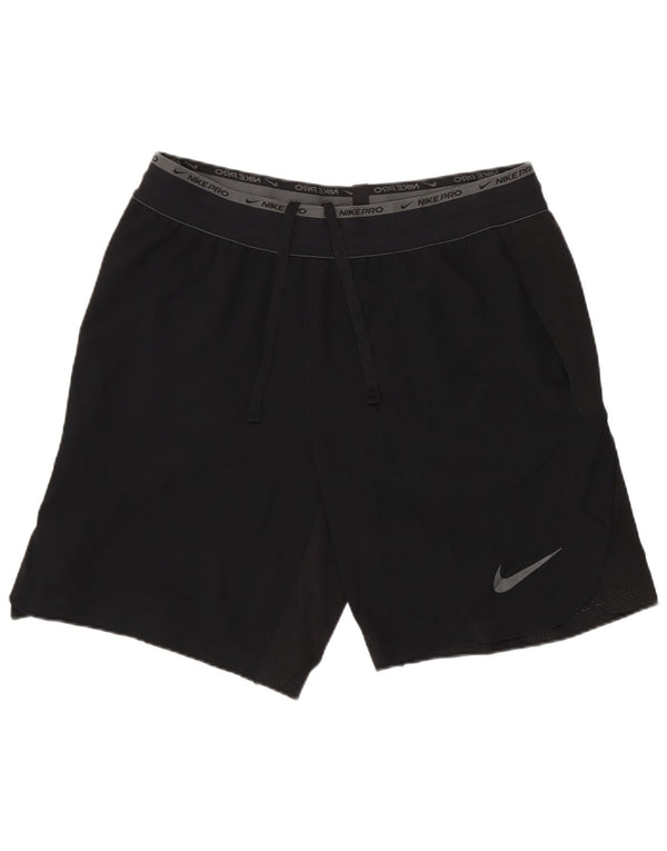 Nike Mens Dri Fit Graphic Regular Sport Shorts Médio W30 Preto Esportes