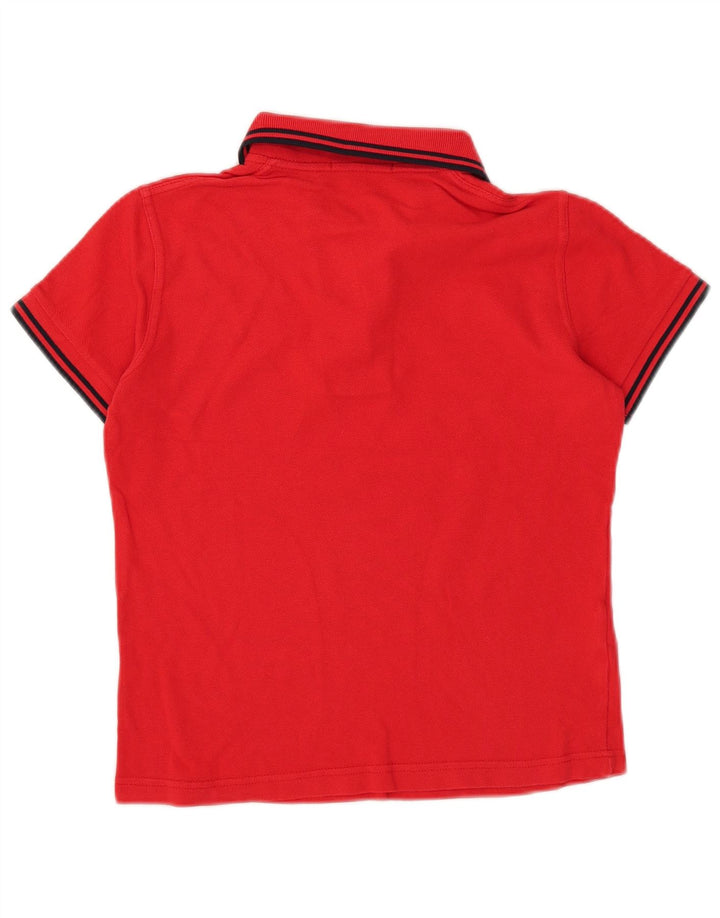Camisa polo feminina Fred Perry UK 8 pequena algodão vermelho